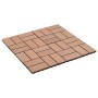 Baldosas de porche de WPC 30x30 cm 1 m² marrón 11 unidades en Materiales de construcción | Comprar online en Foru.es
