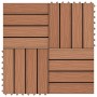 Baldosas porche relieve profundo WPC 1 m² marrón claro 11 uds en Materiales de construcción | Comprar online en Foru.es