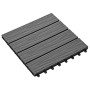 Baldosas porche relieve profundo WPC 30x30 cm 1 m² gris 11 uds en Materiales de construcción | Comprar online en Foru.es