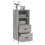 Aparador madera de ingeniería gris Sonoma 34,5x34x90 cm de vidaXL, Aparadores - Ref: Foro24-828642, Precio: 54,12 €, Descuent...