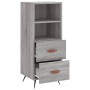 Aparador madera de ingeniería gris Sonoma 34,5x34x90 cm de vidaXL, Aparadores - Ref: Foro24-828642, Precio: 54,12 €, Descuent...