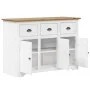 Aparador BODO madera maciza pino blanco y marrón 115,5x44x80 cm de vidaXL, Aparadores - Ref: Foro24-355066, Precio: 253,12 €,...