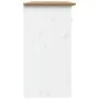 Aparador BODO madera maciza pino blanco y marrón 115,5x44x80 cm de vidaXL, Aparadores - Ref: Foro24-355066, Precio: 253,12 €,...