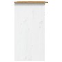 Aparador BODO madera maciza pino blanco y marrón 115,5x44x80 cm de vidaXL, Aparadores - Ref: Foro24-355066, Precio: 259,01 €,...