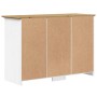 Aparador BODO madera maciza pino blanco y marrón 115,5x44x80 cm de vidaXL, Aparadores - Ref: Foro24-355066, Precio: 259,01 €,...