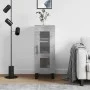 Aparador de madera contrachapada gris hormigón 34,5x34x90 cm de vidaXL, Aparadores - Ref: Foro24-828824, Precio: 62,71 €, Des...
