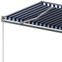 Toldo de pie automático azul y blanco 300x250 cm en Toldos | Comprar online en Foru.es
