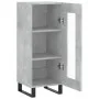 Aparador de madera contrachapada gris hormigón 34,5x34x90 cm de vidaXL, Aparadores - Ref: Foro24-828824, Precio: 62,71 €, Des...