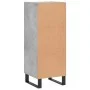 Aparador de madera contrachapada gris hormigón 34,5x34x90 cm de vidaXL, Aparadores - Ref: Foro24-828824, Precio: 62,71 €, Des...