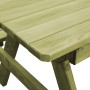 Mesa de pícnic y bancos niños madera pino impregnada 90x90x58cm en Mesas de jardín | Comprar online en Foru.es