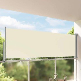 Toldo lateral retráctil para patio 120x300 cm crema en Sombrillas | Comprar online en Foru.es