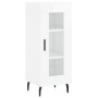 Aparador de madera contrachapada blanco brillante 34,5x34x90 cm de vidaXL, Aparadores - Ref: Foro24-828814, Precio: 67,03 €, ...