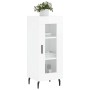 Aparador de madera contrachapada blanco brillante 34,5x34x90 cm de vidaXL, Aparadores - Ref: Foro24-828814, Precio: 67,03 €, ...