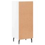 Aparador de madera contrachapada blanco brillante 34,5x34x90 cm de vidaXL, Aparadores - Ref: Foro24-828814, Precio: 67,03 €, ...