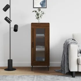 Engineered wood brown oak sideboard 34.5x34x90 cm by vidaXL, Sideboards - Ref: Foro24-828819, Price: 62,18 €, Discount: %