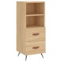 Aparador madera contrachapada color roble Sonoma 34,5x34x90 cm de vidaXL, Aparadores - Ref: Foro24-828639, Precio: 52,33 €, D...