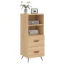 Aparador madera contrachapada color roble Sonoma 34,5x34x90 cm de vidaXL, Aparadores - Ref: Foro24-828639, Precio: 52,33 €, D...