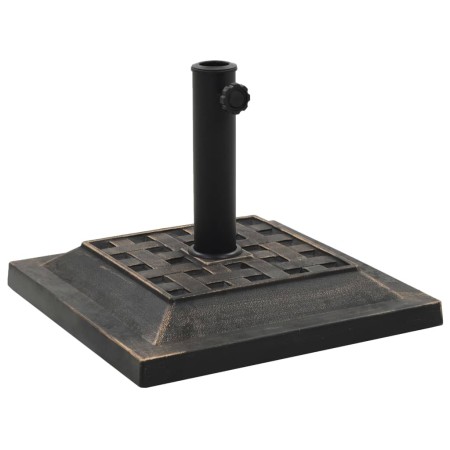 Base de sombrilla cuadrada de poliresina 12 kg bronce en Bases para sombrillas | Comprar online en Foru.es