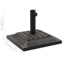 Base de sombrilla cuadrada de poliresina 12 kg bronce en Bases para sombrillas | Comprar online en Foru.es