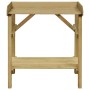 Mesa de jardinera madera de pino impregnada 75x40x90 cm en Soportes para macetas | Comprar online en Foru.es