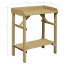 Mesa de jardinera madera de pino impregnada 75x40x90 cm en Soportes para macetas | Comprar online en Foru.es