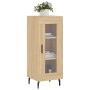 Aparador madera contrachapada color roble Sonoma 34,5x34x90 cm de vidaXL, Aparadores - Ref: Foro24-828815, Precio: 61,12 €, D...