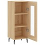 Aparador madera contrachapada color roble Sonoma 34,5x34x90 cm de vidaXL, Aparadores - Ref: Foro24-828815, Precio: 61,12 €, D...