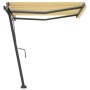 Toldo de pie automático amarillo y blanco 300x250 cm en Toldos | Comprar online en Foru.es