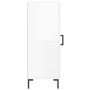 Aparador de madera contrachapada blanco brillante 34,5x34x90 cm de vidaXL, Aparadores - Ref: Foro24-828798, Precio: 66,38 €, ...