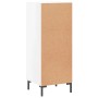 Aparador de madera contrachapada blanco brillante 34,5x34x90 cm de vidaXL, Aparadores - Ref: Foro24-828798, Precio: 66,38 €, ...