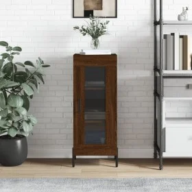 Aparador madera de ingeniería marrón roble 34,5x34x90 cm de vidaXL, Aparadores - Ref: Foro24-828811, Precio: 64,24 €, Descuen...
