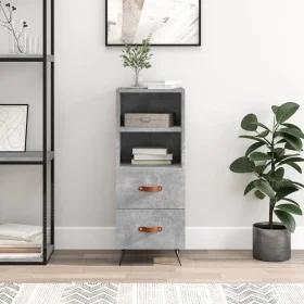 Aparador de madera contrachapada gris hormigón 34,5x34x90 cm de vidaXL, Aparadores - Ref: Foro24-828640, Precio: 51,82 €, Des...