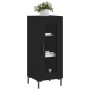 Aparador de madera contrachapada negro 34,5x34x90 cm de vidaXL, Aparadores - Ref: Foro24-828797, Precio: 62,51 €, Descuento: %