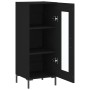 Aparador de madera contrachapada negro 34,5x34x90 cm de vidaXL, Aparadores - Ref: Foro24-828797, Precio: 62,51 €, Descuento: %