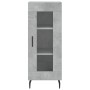 Aparador de madera contrachapada gris hormigón 34,5x34x90 cm de vidaXL, Aparadores - Ref: Foro24-828816, Precio: 61,12 €, Des...