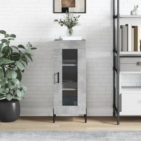 Concrete gray plywood sideboard 34.5x34x90 cm by vidaXL, Sideboards - Ref: Foro24-828808, Price: 62,18 €, Discount: %