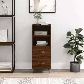 Aparador madera de ingeniería marrón roble 34,5x34x90 cm de vidaXL, Aparadores - Ref: Foro24-828643, Precio: 48,47 €, Descuen...