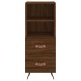 Aparador madera de ingeniería marrón roble 34,5x34x90 cm de vidaXL, Aparadores - Ref: Foro24-828643, Precio: 54,38 €, Descuen...