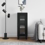 Aparador de madera contrachapada negro 34,5x34x90 cm de vidaXL, Aparadores - Ref: Foro24-828821, Precio: 65,59 €, Descuento: %