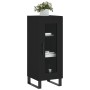 Aparador de madera contrachapada negro 34,5x34x90 cm de vidaXL, Aparadores - Ref: Foro24-828821, Precio: 65,59 €, Descuento: %