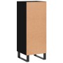 Aparador de madera contrachapada negro 34,5x34x90 cm de vidaXL, Aparadores - Ref: Foro24-828821, Precio: 65,59 €, Descuento: %