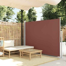 Toldo lateral retráctil 160x500 cm marrón en Sombrillas | Comprar online en Foru.es