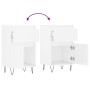 Aparadores 2 uds madera de ingeniería blanco brillo 40x35x70 cm de vidaXL, Aparadores - Ref: Foro24-831153, Precio: 94,99 €, ...