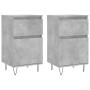 Aparadores 2 uds madera de ingeniería gris hormigón 40x35x70 cm de vidaXL, Aparadores - Ref: Foro24-831157, Precio: 63,85 €, ...