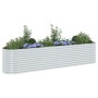 Arriate de acero galvanizado plateado 400x80x81 cm en Macetas y jardineras | Comprar online en Foru.es