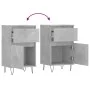 Sideboards 2 pcs concrete gray engineered wood 40x35x70 cm by vidaXL, Sideboards - Ref: Foro24-831157, Price: 63,31 €, Discou...