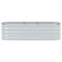 Arriate de acero galvanizado plateado 320x80x81 cm en Macetas y jardineras | Comprar online en Foru.es