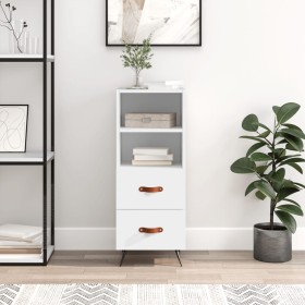Aparador madera de ingeniería blanco 34,5x34x90 cm de vidaXL, Aparadores - Ref: Foro24-828636, Precio: 53,98 €, Descuento: %