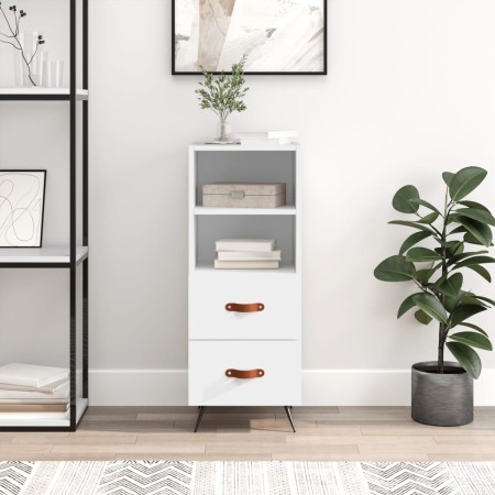 Aparador madera de ingeniería blanco 34,5x34x90 cm de vidaXL, Aparadores - Ref: Foro24-828636, Precio: 53,98 €, Descuento: %