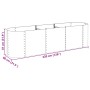 Arriate de acero galvanizado plateado 320x80x81 cm en Macetas y jardineras | Comprar online en Foru.es